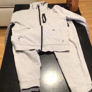 Heather Grey and Black Sweatsuit